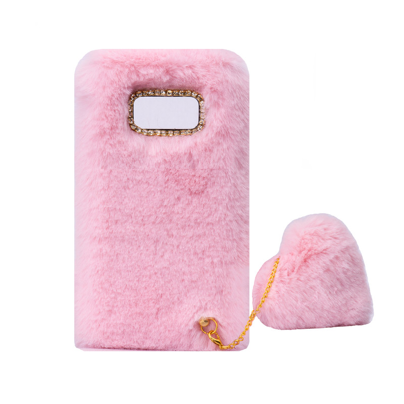 قاب دخترانه خزدار پشمالو گوشی سامسونگ Galaxy Note 8 به همراه آویز