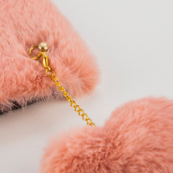 قاب پشمالو طرح قلب گوشی شیائومی redmi 9 به همراه آویز